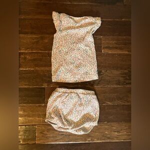 Floral Kids Outfit Set Organic cotton